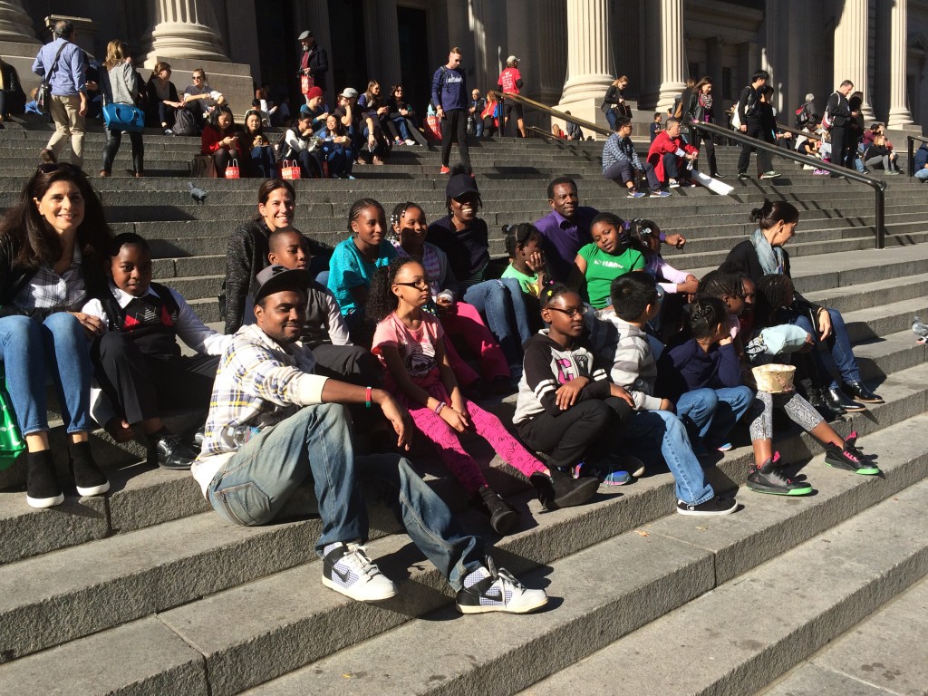 bysc outside the Metropolitan Museum of Art